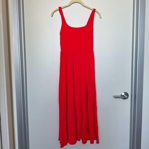Aritzia Wilfred Slit Market Dress MARASCHINO RED